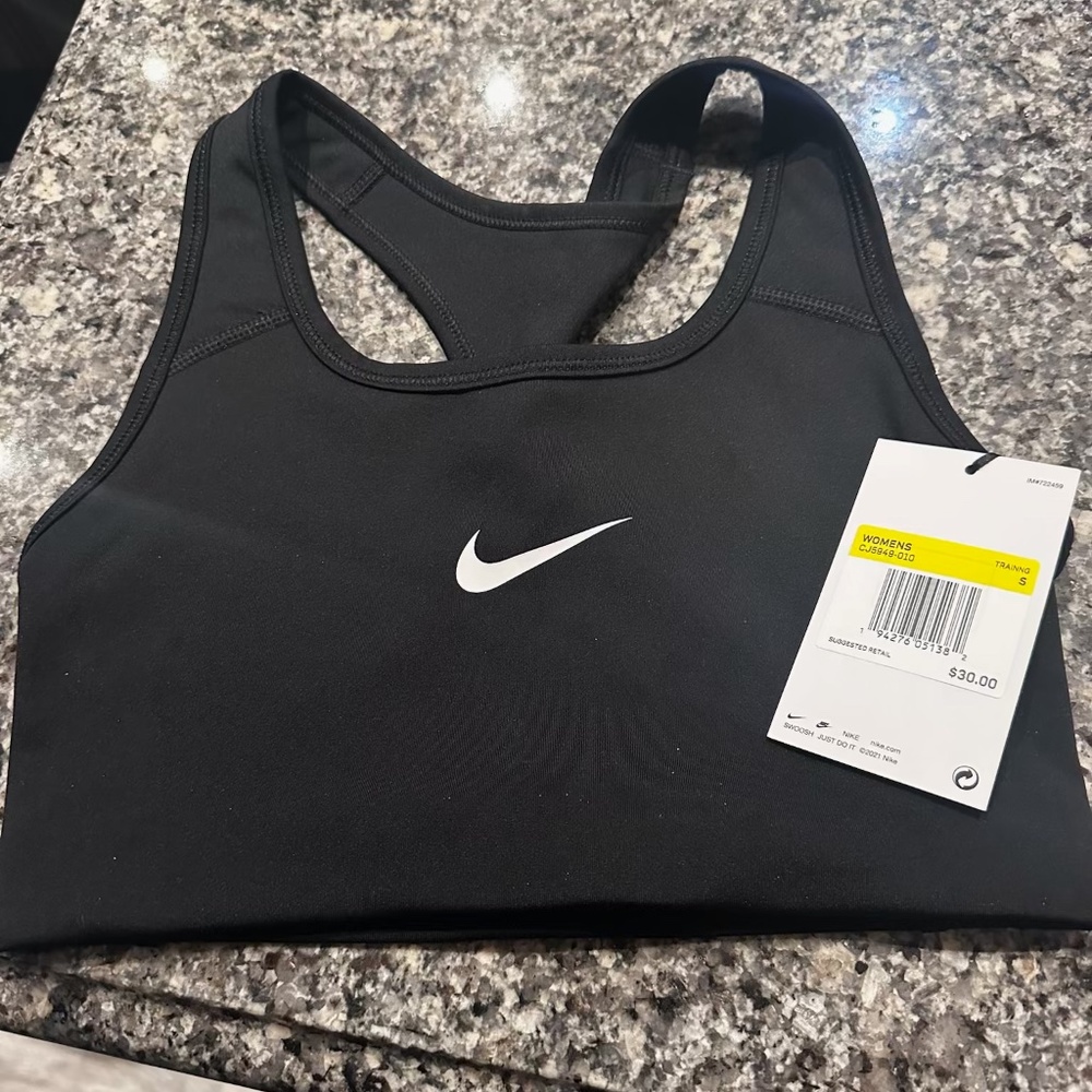 Nike Black Sports Bra Size S